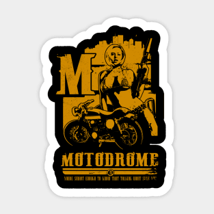 MOTODROME (OCHER) Sticker